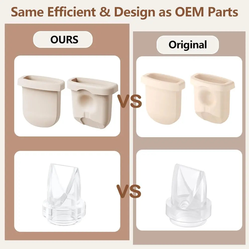 Breast Pump Parts, Duckbill Valves and Silicone Diaphragm Compatible with eufy S1 Pro/S1/E10/E20 Wearable Breast Pump