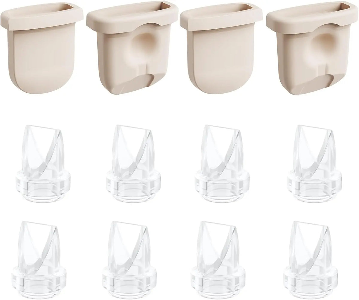 Breast Pump Parts, Duckbill Valves and Silicone Diaphragm Compatible with eufy S1 Pro/S1/E10/E20 Wearable Breast Pump