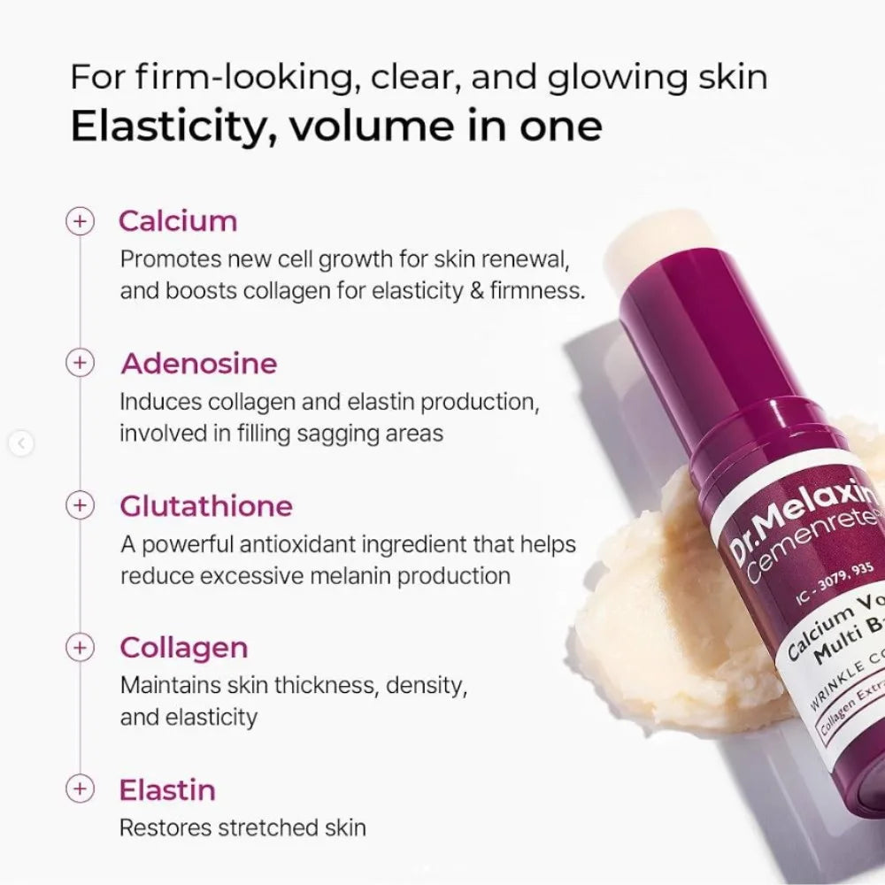 Korea Cemenrete Collagen Set Cemenrete Calcium Volume Multi Balm Calcium Ampoule Serum Black Rice White Rice Exfoliating Essence