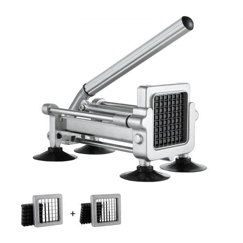 VEVOR French Fry Cutter, Potato Slicer with 1/2-Inch and 3/8-Inch