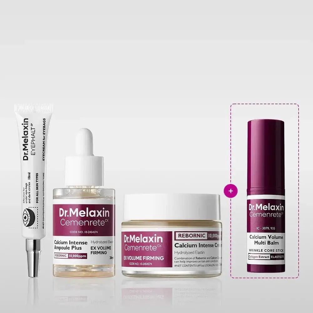 Korea Cemenrete Collagen Set Cemenrete Calcium Volume Multi Balm Calcium Ampoule Serum Black Rice White Rice Exfoliating Essence
