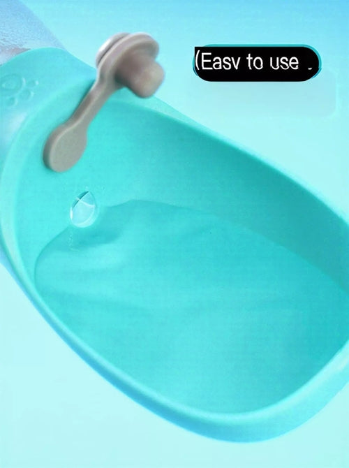 Portable Leak-Proof Pet Water Bottle with Drinking Bowl