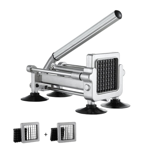 VEVOR French Fry Cutter, Potato Slicer with 1/2-Inch and 3/8-Inch